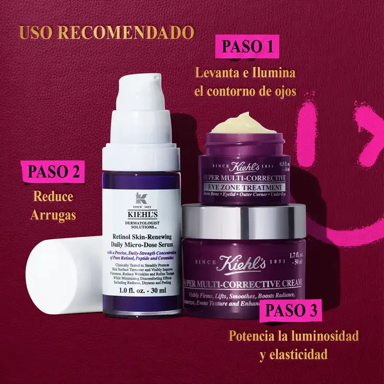 Whats Your Age Again - Set de regalo, crema correctiva + crema correctiva de ojos + suero facial con retinol