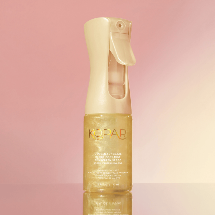Golden Sunglaze - Protector solar, mist de secado rápido y sin aerosol