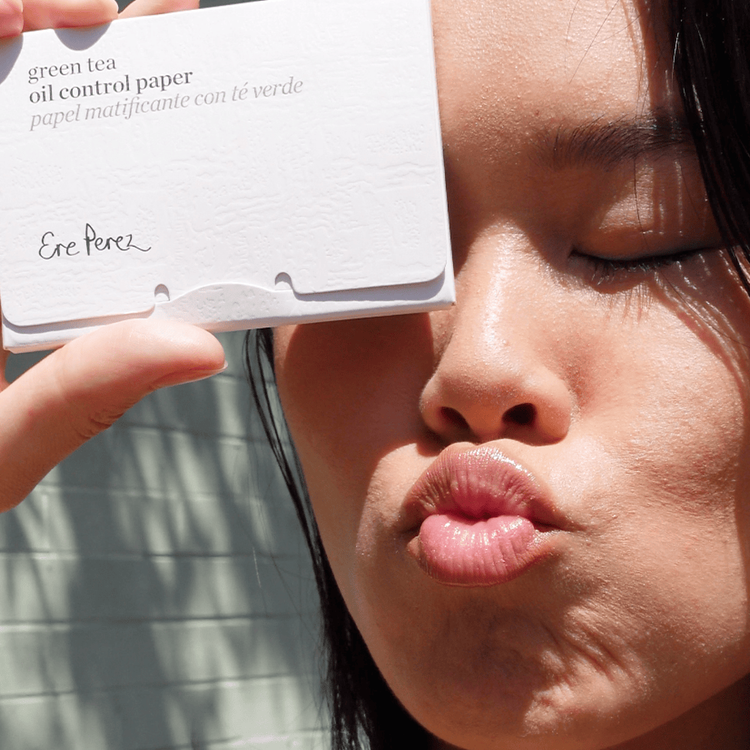Green Tea Oil Control Paper Papel matificante absorbe la grasa, elimina el brillo y matifica tu maquillaje