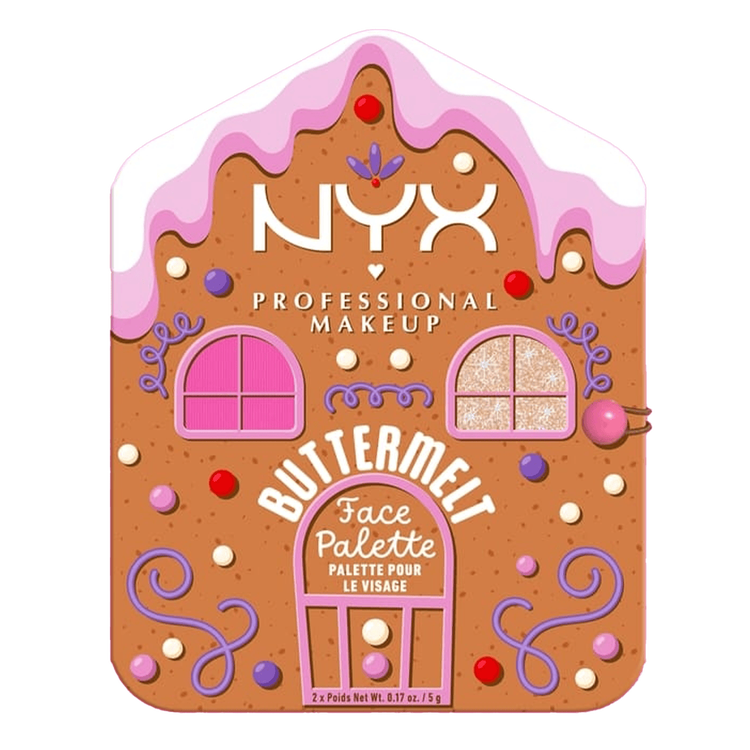 Gingerbaddie - Buttermelt Face Palette, paleta facial con blush e iluminador edición limitada