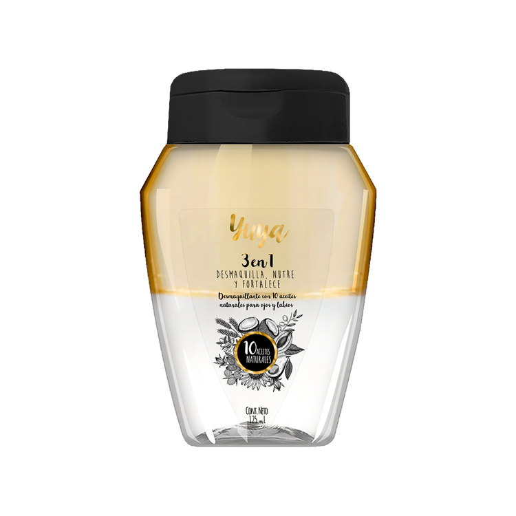 3 en 1 - Desmaquillante bifásico, limpia y nutre la piel