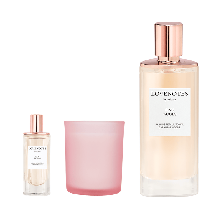 Lovenotes - Set de regalo, Eau de Parfu, 125 ml + mini + vela