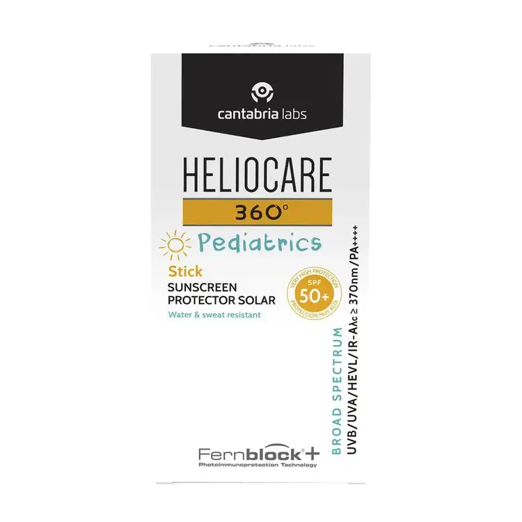 Pediatric Stick FPS 50+ Protector solar facial de textura ultraligera transparente