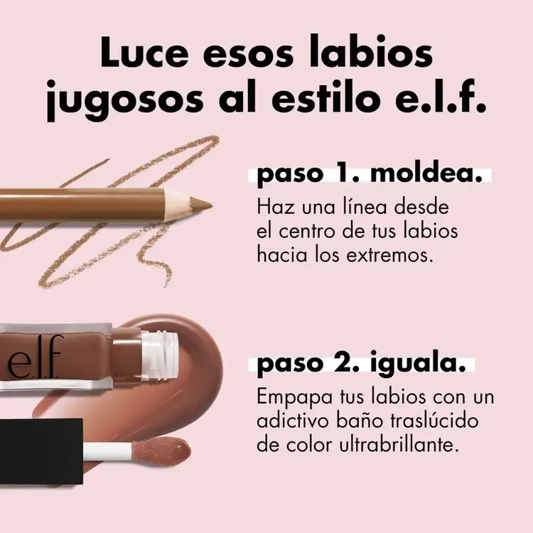 e.l.f. Cream Glide Lip Liner Lápiz delineador de labios cremoso para dar forma, rellenar y definir los labios para un pout perfecto
