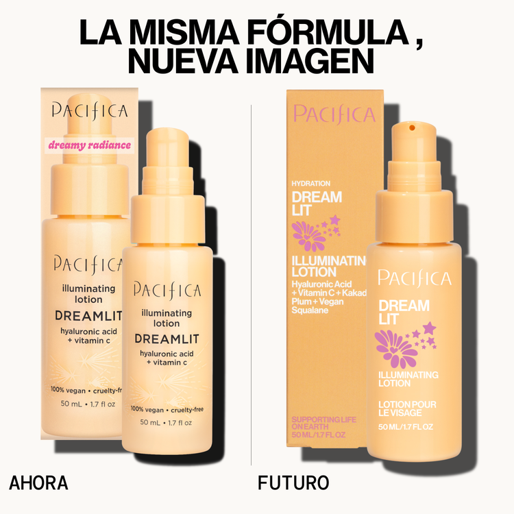 Dreamlit Illuminating Loción facial hidrata e ilumina la piel