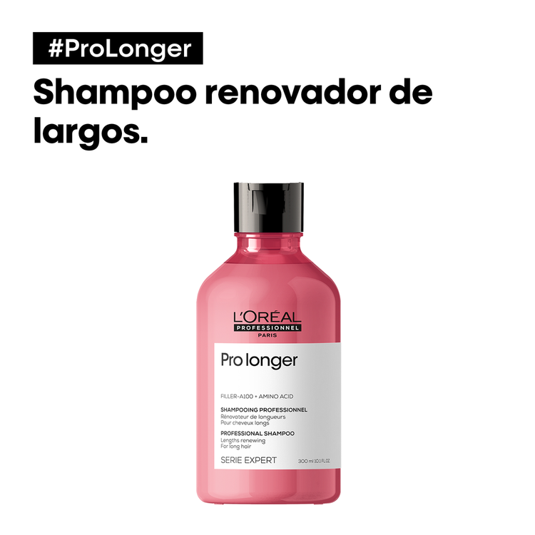 Pro Longer - Shampoo, cabello más largo, grueso, brillante, sin frizz