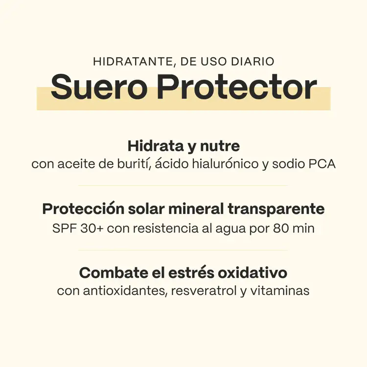 Daily Protective - Suero facial, con protección solar SPF 30+