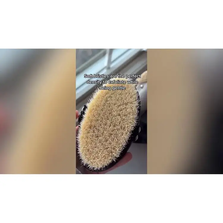 Body Dry Brush - Cepillo exfoliante corporal, elimina impurezas con suavidad