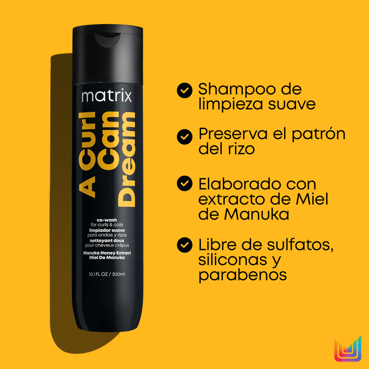 A Curl Can Dream - Shampoo, limpieza suave para cabello rizado y ondulado