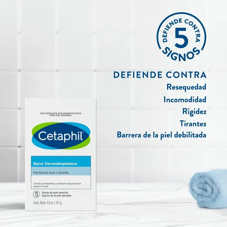 Barra dermolimpiadora limpia suavemente sin resecar ni irritar