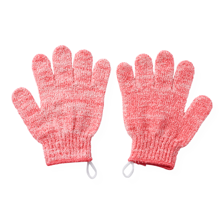 Pink Exfoliating - Guantes de ducha exfoliantes, limpia y exfolia