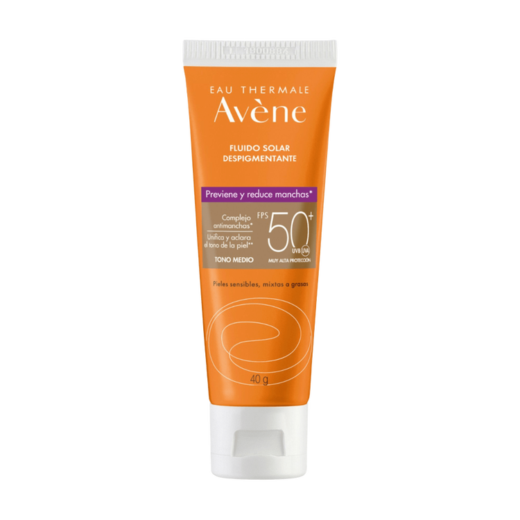 Eau Thermale - Fluido despigmentante, protección solar con acción antimanchas