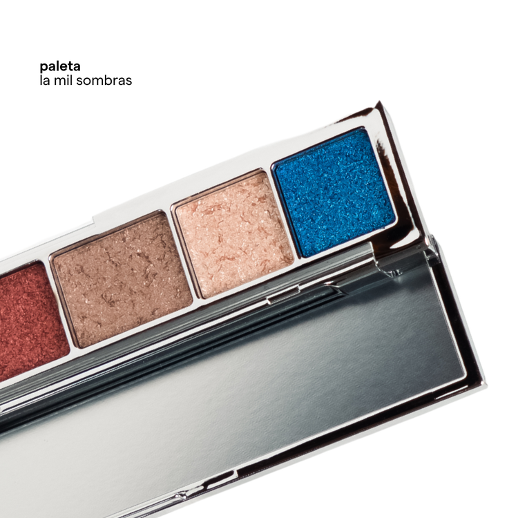 La Mil Sombras - Paleta de sombras, con brocha doble 2 en 1