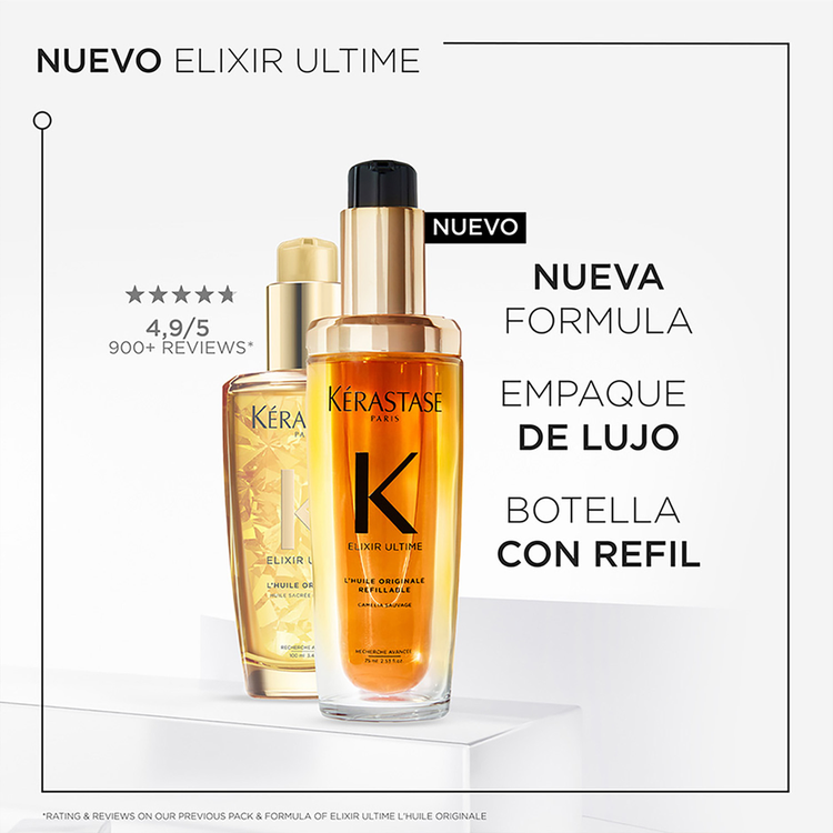 Elixir Ultime - Refill aceite capilar, otorga brillo y protección antifrizz