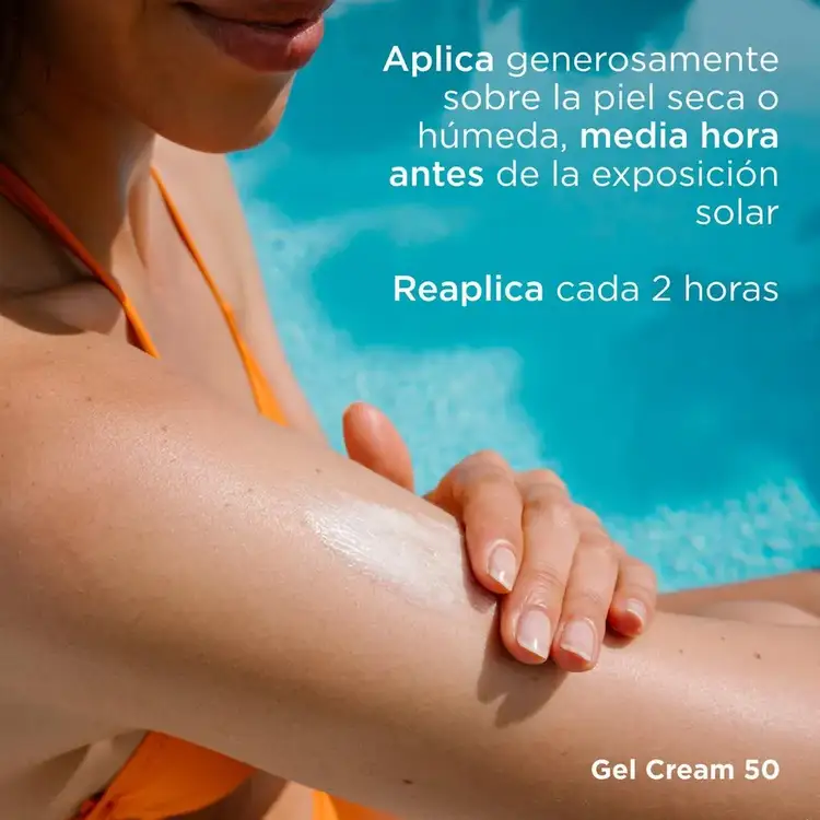 Gel Cream Wet Skin - Protector solar corporal, hidratación intensa