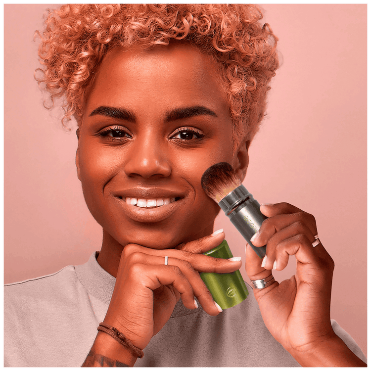 Et Retractable Face Brush Brocha de maquillaje brocha retractil para polvos