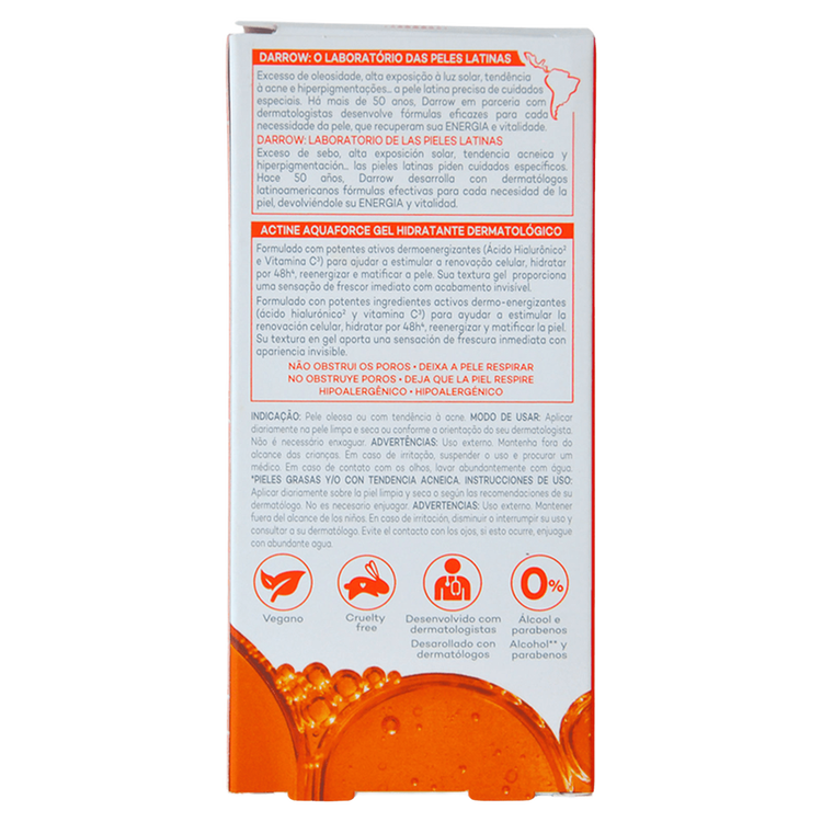 Actine Gel hidratante hidratación oil free ultrarefrescante