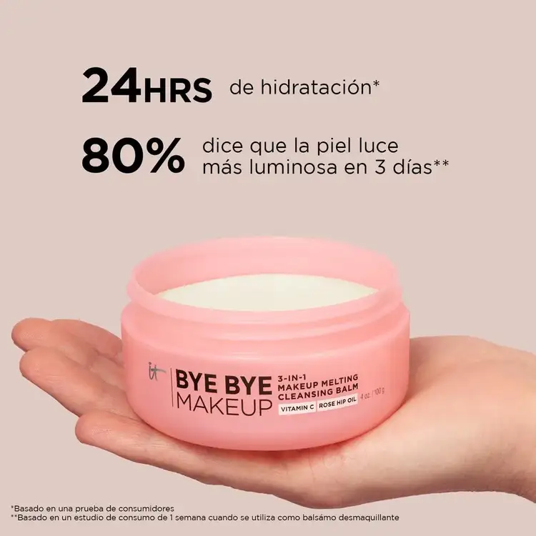Bye Bye Makeup - Desmaquillante, bálsamo que se transforma en aceite al aplicar