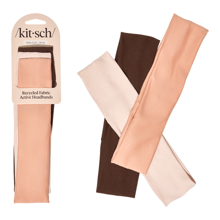 Recycled Fabric Stretchy Set de diademas mantiene el cabello recogido