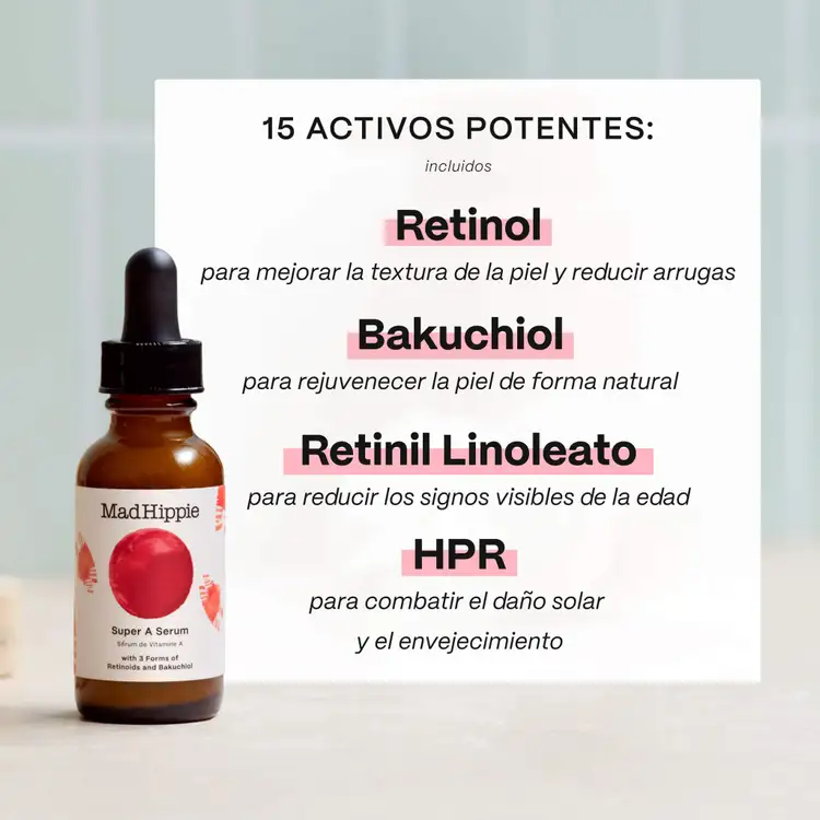 Super A - Suero facial, reduce la apariencia de piel dañada