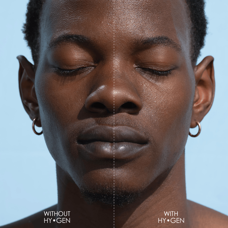 Hy-Gen Energizing & Hydrating Paleta de sombras suero ligero con acabado húmedo.