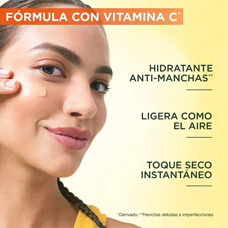 Vitamina C Toque Seco - Hidratante antimanchas, con vitamina C y ácido hialurónico