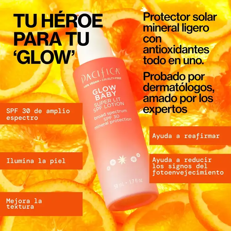 Glow Baby Super Lit SPF 30 - Loción facial, protección solar mineral