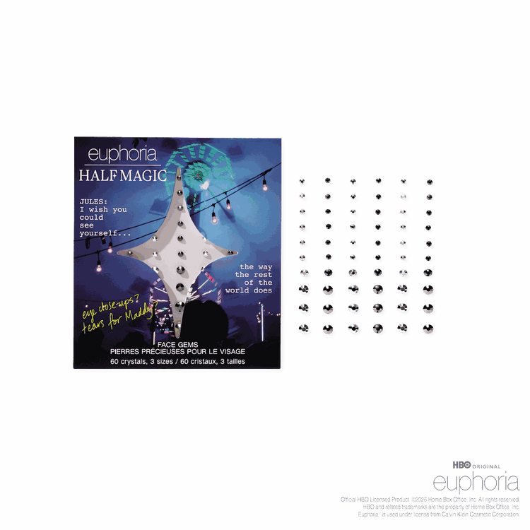 EUPHORIA X HALF MAGIC - Self-Adhesive Face Gems, Piedras brillantes para rostro autoadhesivas
