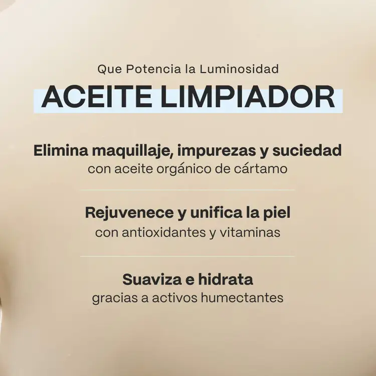 Cleansing Oil Aceite limpiador limpia e hidrata la piel