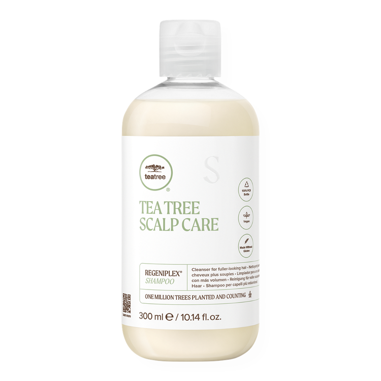 Tea Tree Scalp Care Shampoo limpia el cuero cabelludo