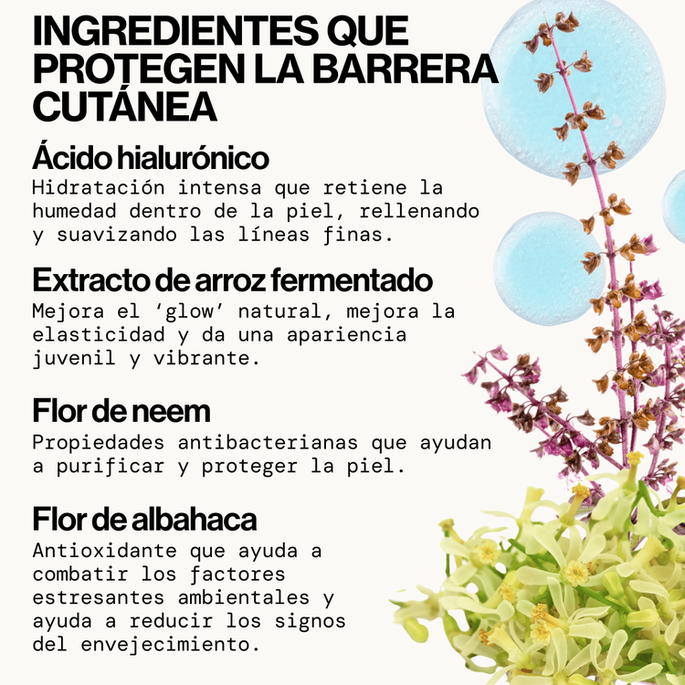 Flower Biome Suero en aceite hidrata, regenera y da luminosidad.