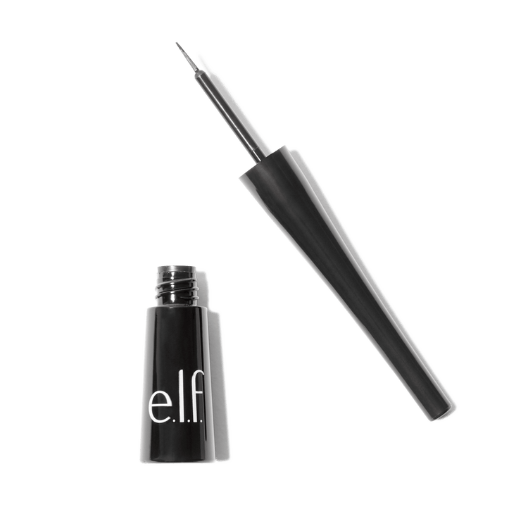 e.l.f. Expert Liquid Liner Delineador líquido de ojos de alta pigmentación con punta de pincel extra fina