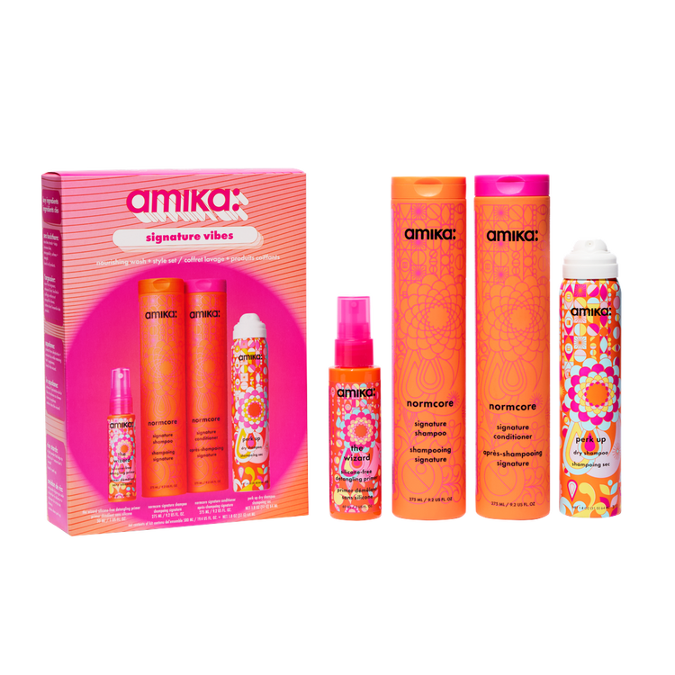 Signature Vibes Set - Set de rutina para el cabello, nutre y refresca el cabello