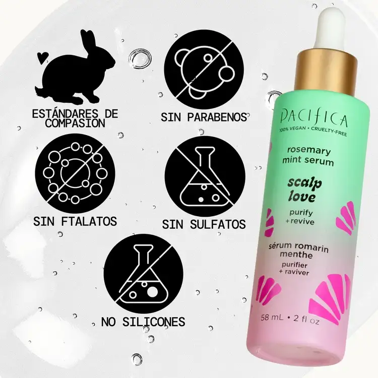 Scalp Love Rosemary Mint - Suero para cabello, suaviza e hidrata el cuero cabelludo