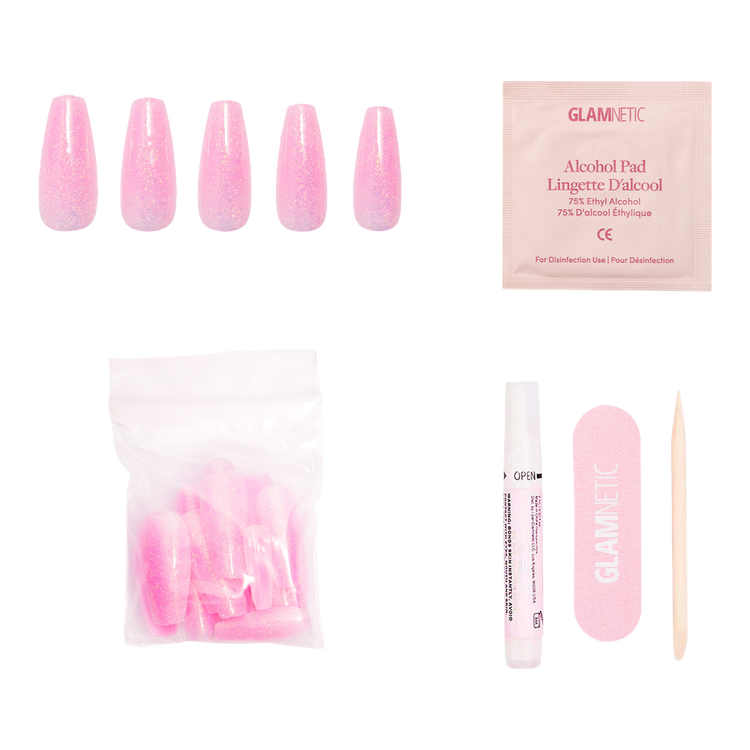 Juicy Press-On Nails Uñas postizas diseño moderno y fácil aplicación