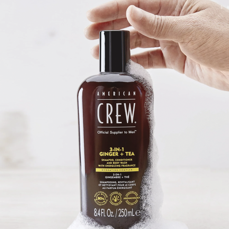 Energizing Gingre + Tea Shampoo limpia e hidrata cabello y cuerpo