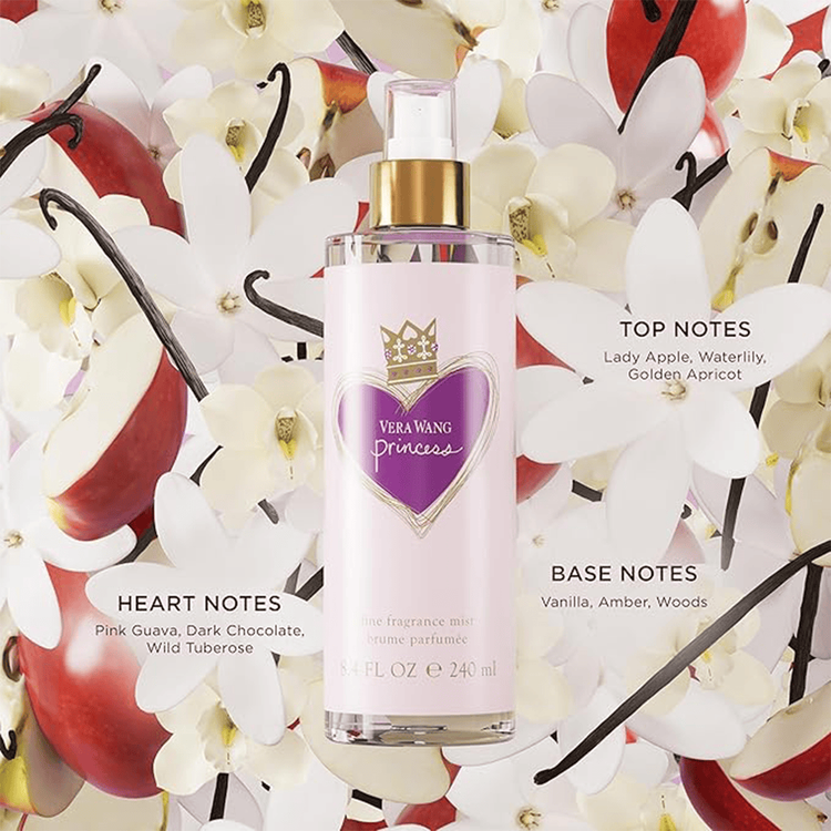 Princess Body mist spray con aroma ámbar floral