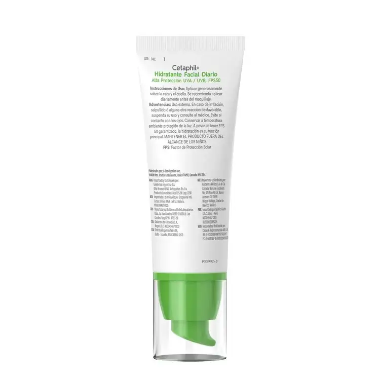 Humectante facial diario fps 50