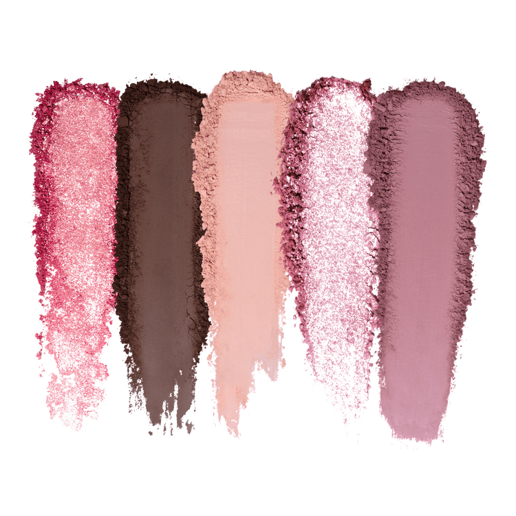 Mini Rose Paleta de sombras 5 tonos rosas fríos y malva