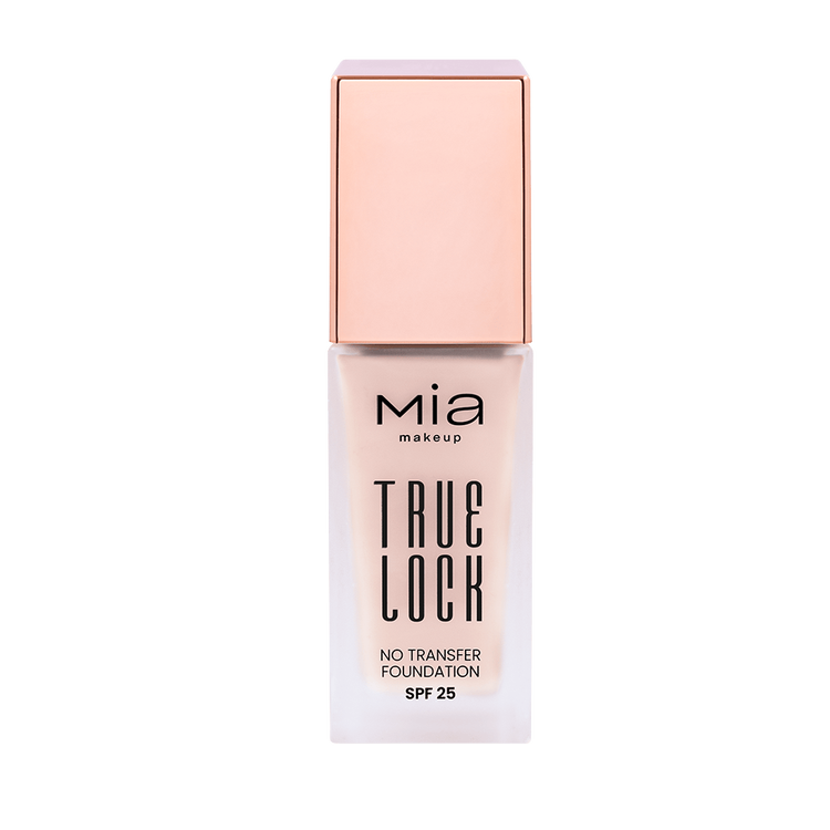 True Lock No Transfer Foundation - Base de maquillaje, cobertura media-alta con SPF 25