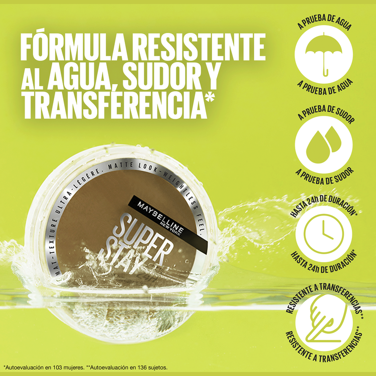 Super Stay Powder - Base de maquillaje, de larga duración