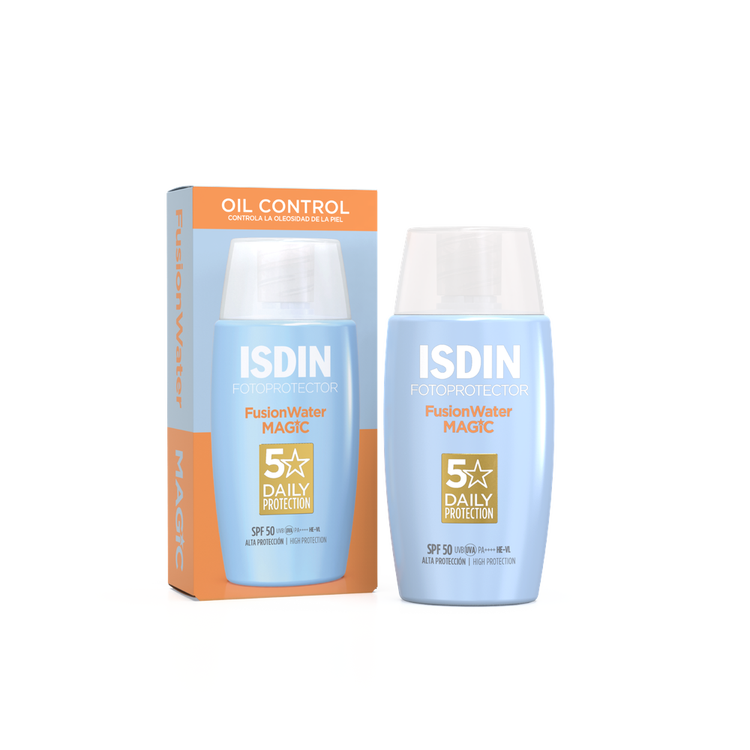 Fusion Water Magic - Protector solar facial, ultraligero de absorción inmediata