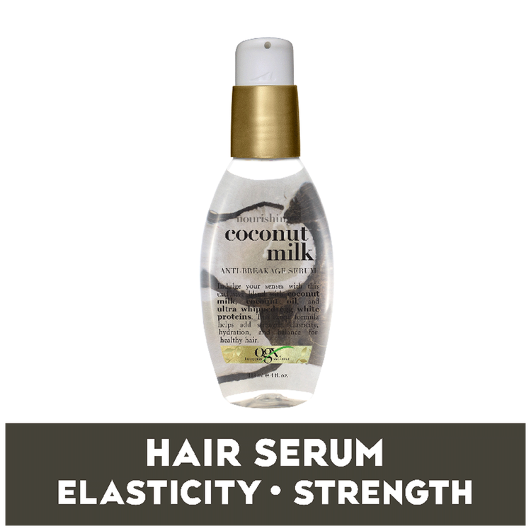 OGX Nourishing Coconut Milk Anti-Breakage - Aceite capilar, anti-quiebre