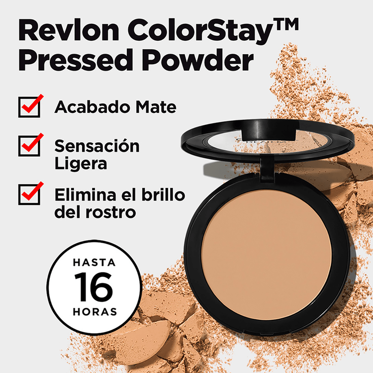 ColorStay Pressed Powder - Polvo compacto, cobertura media construible