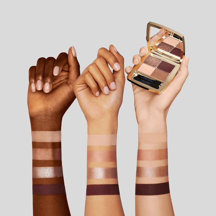 Pure Color Envy Luxe Eyeshadow - Cuarteto de sombras, acabados diferentes: mate,satinado y brillante