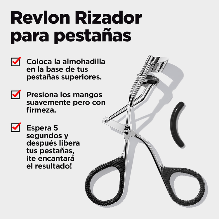 Revlon - Rizador de pestañas, riza sin quiebre