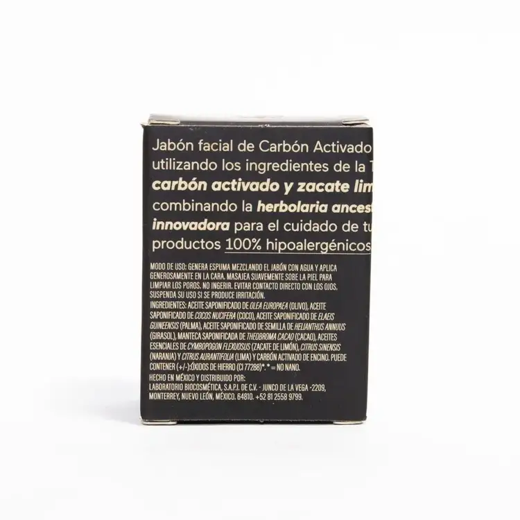Activated Charcoal Jabon facial limpia impurezas