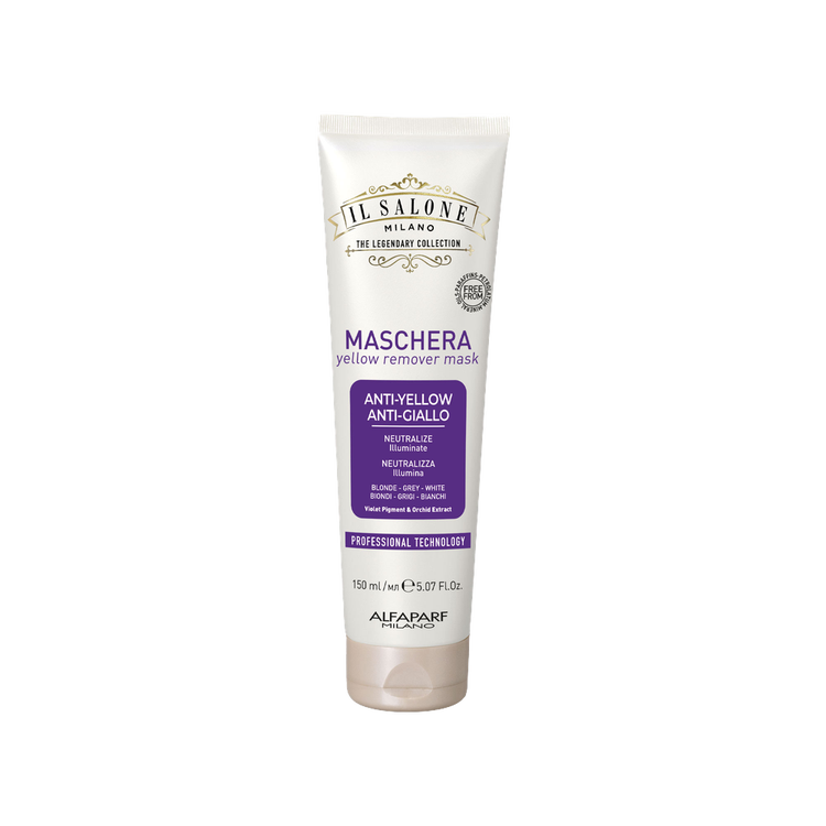 Mascarilla para cabello, removedora de tonos amarillos