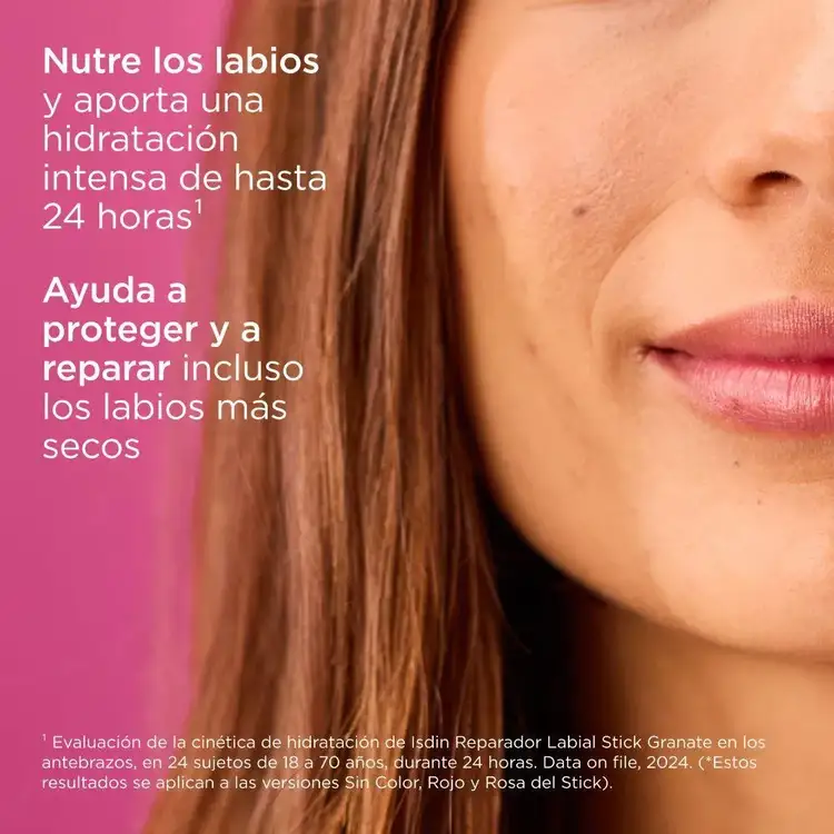 Labial - Reparador de daño, protección hidratante con color