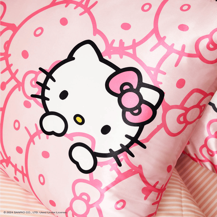 Hello Kitty x Kitsch Standard Pillowcase Funda para almohada ideal para rutina nocturna